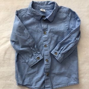 H&M Boys Blue Dress shirt/Button down